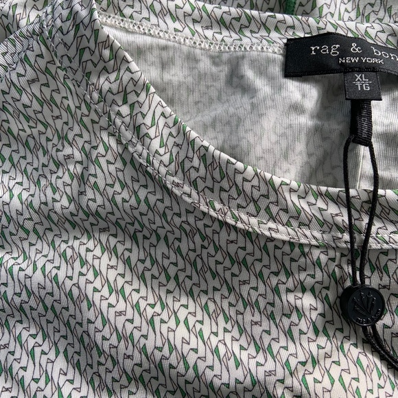 NWT Rag & Bone Sabeen Ribbon Print Jersey T-Shirt - Picture 6 of 16